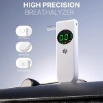 Accurate Portable Alcohol Breathalyzer with 10 Mouthpieces