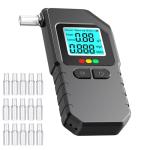 Portable Breathalyzer with LCD Display and 15 Mouthpieces