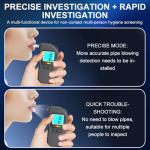 Portable Breathalyzer with LCD Display and 15 Mouthpieces