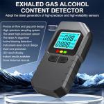 Portable Breathalyzer with LCD Display and 15 Mouthpieces