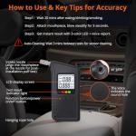 Proster Dual-Sensor Alcohol Breathalyzer with LCD Display