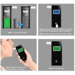 Professional Alcohol Breathalyzer with LCD Display