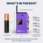 Compact Keychain Breathalyzer with Accurate BAC Sensor
