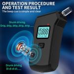 Professional Alcohol Breathalyzer with LCD Display