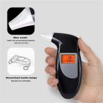 Digital Breathalyzer with 5 Mouthpieces and LCD Display