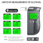 Portable Accurate Alcohol Breathalyzer with 10 Mouthpieces