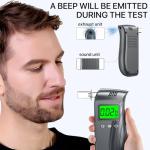 Portable Accurate Alcohol Breathalyzer with 10 Mouthpieces
