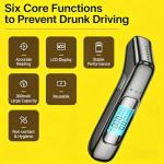 Portable Professional Breathalyzer with LCD Display