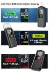 Professional Alcohol Tester with LED Display & 8 Mouthpieces