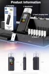 Professional Alcohol Tester with LED Display & 8 Mouthpieces