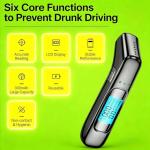 Portable Alcohol Breathalyzer with LCD Display