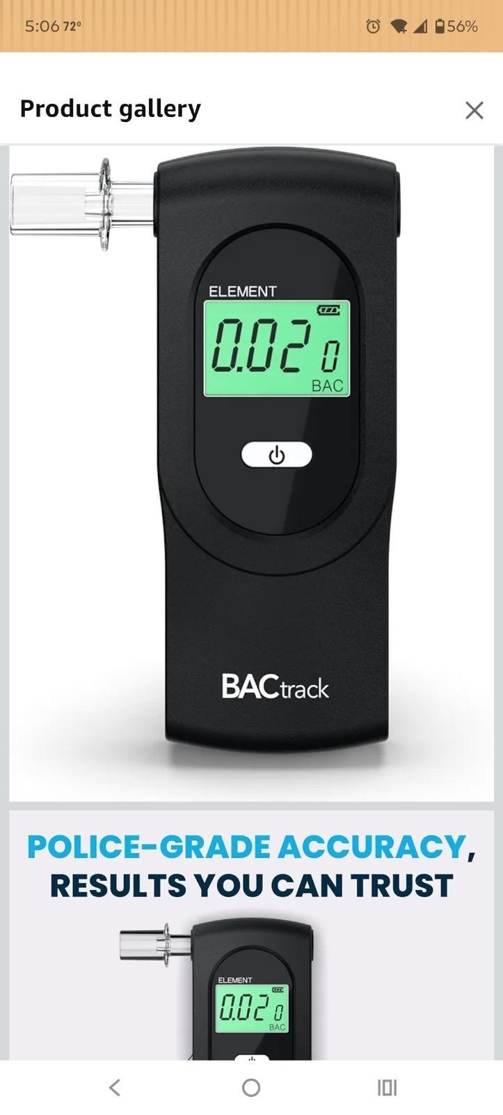 BACtrack S80 Portable Professional Breathalyzer