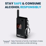Keychain Breathalyzer - Smart BAC Tester for Safety