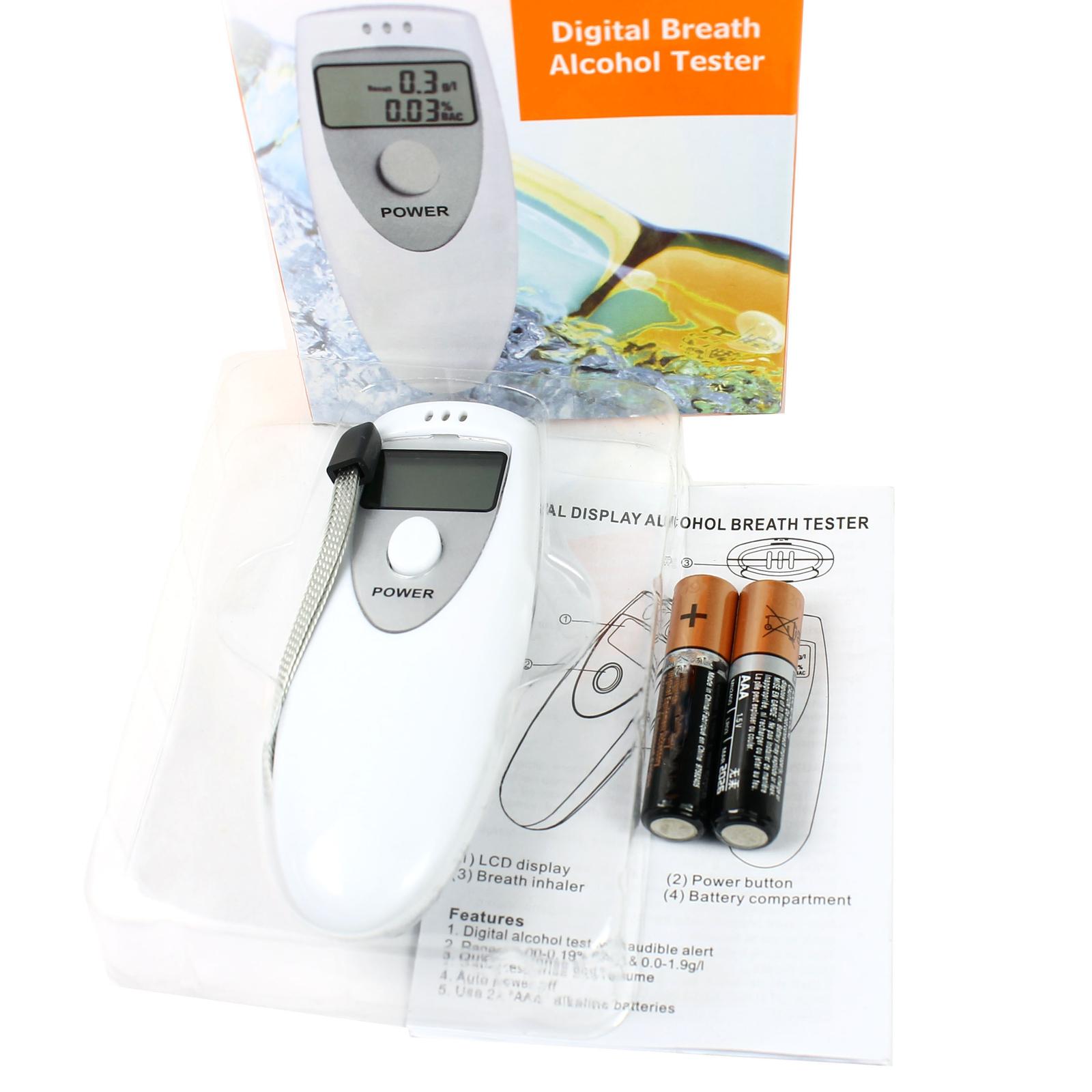 Portable Alcohol Breathalyzer with LCD Display