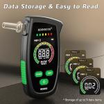 Rechargeable Portable Breathalyzer with LCD Display