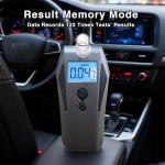 Compact Professional Alcohol Breathalyzer with Memory Alarm