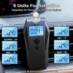 Compact Professional Alcohol Breathalyzer with Memory Alarm