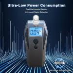 Compact Professional Alcohol Breathalyzer with Memory Alarm