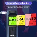 Portable Alcohol Breathalyzer with 11 Mouthpieces