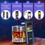 Portable Alcohol Breathalyzer with 11 Mouthpieces