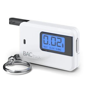 BACtrack Go Keychain Alcohol Breathalyzer - White