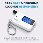 BACtrack Go Keychain Alcohol Breathalyzer - White