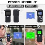USB Rechargeable Breathalyzer with High Precision Sensor