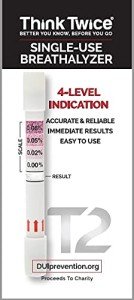 Think Twice Disposable Breathalyzer - 10 Pack
