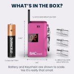 Pink BACtrack Keychain Breathalyzer | Portable Alcohol Tester