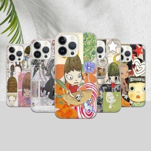 Yoshitomo Nara Phone Case, Aesthetic Cover iPhone 16 15 14 13 12 11 Pro Max 8 Plus X, Samsung Galaxy S24 S23 S22 S20 Ultra, Pixel 8
