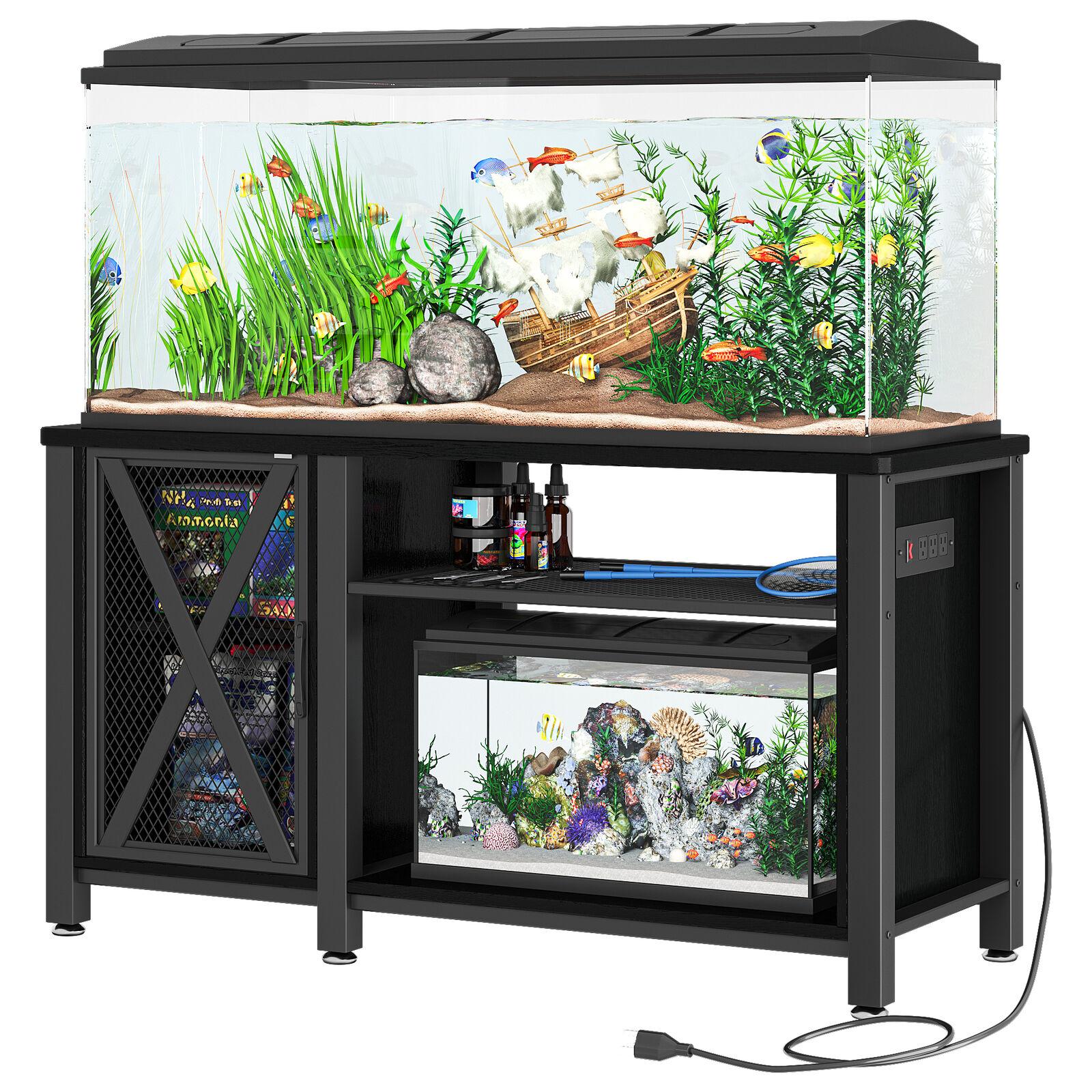 Metal Aquarium Stand for 55-75 Gallon Tanks