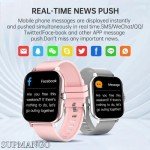 NEW Women Smart Watch Men Android IOS Phone 1.44" Color Screen Full Touch Custom Dial Smart Watch Bluetooth Call SmartWatch