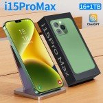 i15 Phone Pro Max 6.7 inch 16GB + 1TB Smartphone 8-Core