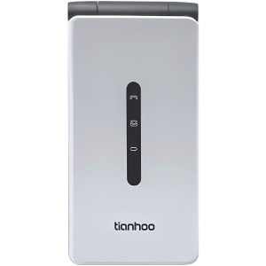 NEW Tianhoo EOS 4G Flip - 4GB - Silver (Unlocked) LTE GSM Android Smartphone