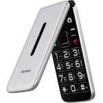 NEW Tianhoo EOS 4G Flip - 4GB - Silver (Unlocked) LTE GSM Android Smartphone