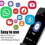 NEW Tianhoo EOS 4G Flip - 4GB - Silver (Unlocked) LTE GSM Android Smartphone