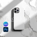 Tough Case Mockup, Phone Case Mockup, iPhone Case Mockup, Smart Object PSD and Canva PNG