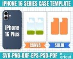 iPhone 16 Case Templates, Phone Case Template, iPhone Case Template, iPhone Sublimation Template, Smart Phone Case Template, Canva Editable