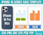 iPhone 16 Case Templates, Phone Case Template, iPhone Case Template, iPhone Sublimation Template, Smart Phone Case Template, Canva Editable
