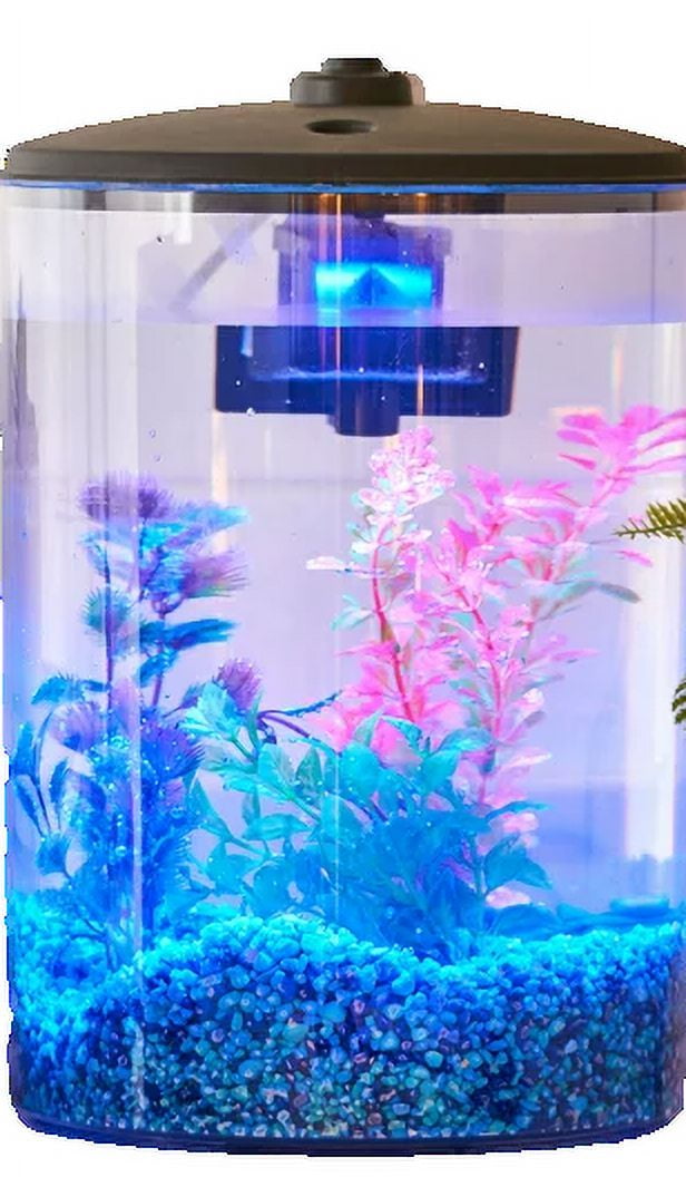 LED 3-Gallon Plastic Aquarium with Power Filter