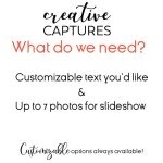 Digital Birthday Picture Montage Invite | Electronic Invitation, Personalized with Photo Slideshow, Music Included, Animated, Smart Phone