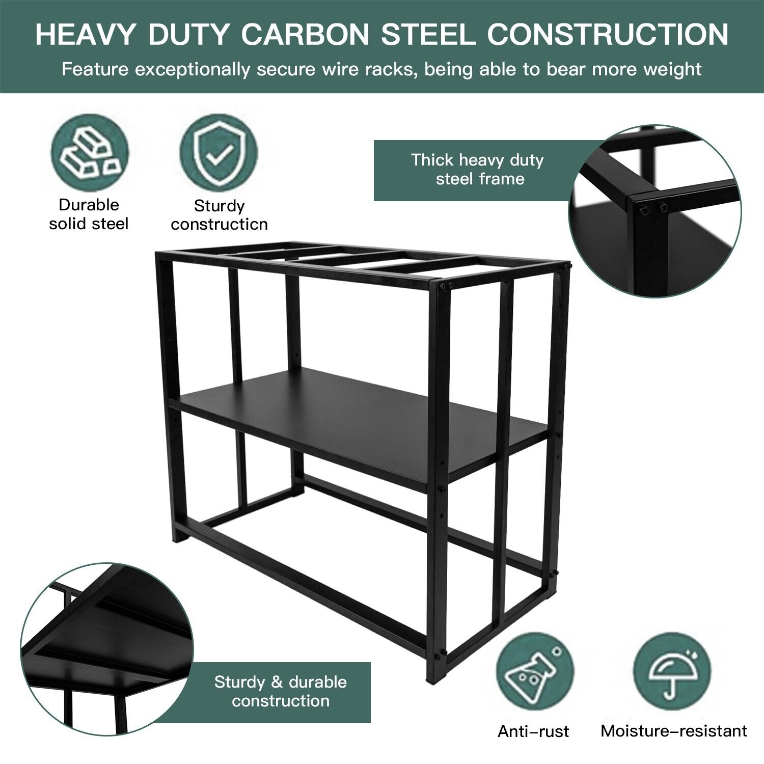 40 Gallon Metal Fish Tank Stand for Aquariums