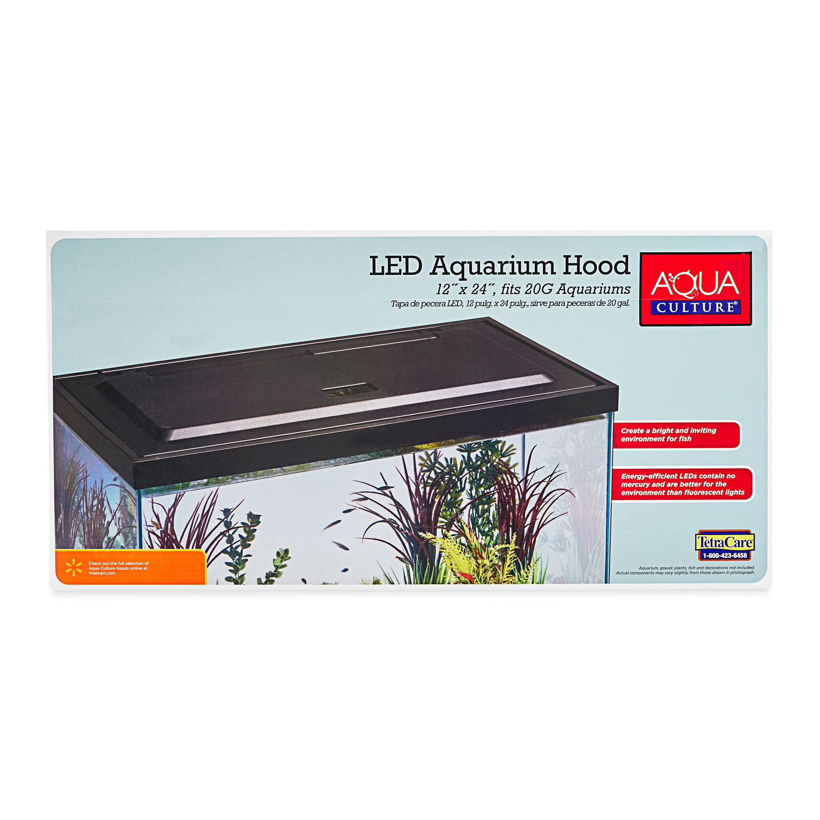20 Gallon Aquarium Starter Kit with LED Hood
