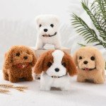 Realistic Plush Simulation Smart Dog Children Toy Can Walking And Call Electric Plush Robot Pet Dog Toddler Christmas Gift