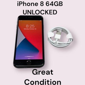 Apple iPhone 8 - 64GB - Space Gray (UNLOCKED) A1863 (CDMA + GSM)