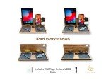 Apple Workstation, iPad Charging Station, Wood Apple Dock, Apple Watch Charger, Minimalist, Nightstand Dock, Fathers Day Gift for Him