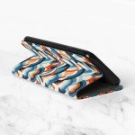 Geometric Arches Wallet Case for iPhone 14, 14 Plus, 14 Pro, 13 Mini, 13 Pro, 12 Pro Max, 12 Pro, 11, 11 Pro Max, SE, XR, XS, 8, 8 Plus