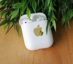 For Apple logo decal, Iphone logo sticker, Glitter Apple decal, Foil Apple Sticker, Rose Gold Apple logo Decal, Iphone logo decal