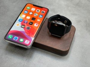 Two in One Wireless Charger, Catura MagSafe Wireless Charging Station, Airpods Charger, Apple Watch, Docking Station, Christmas Gift for Him