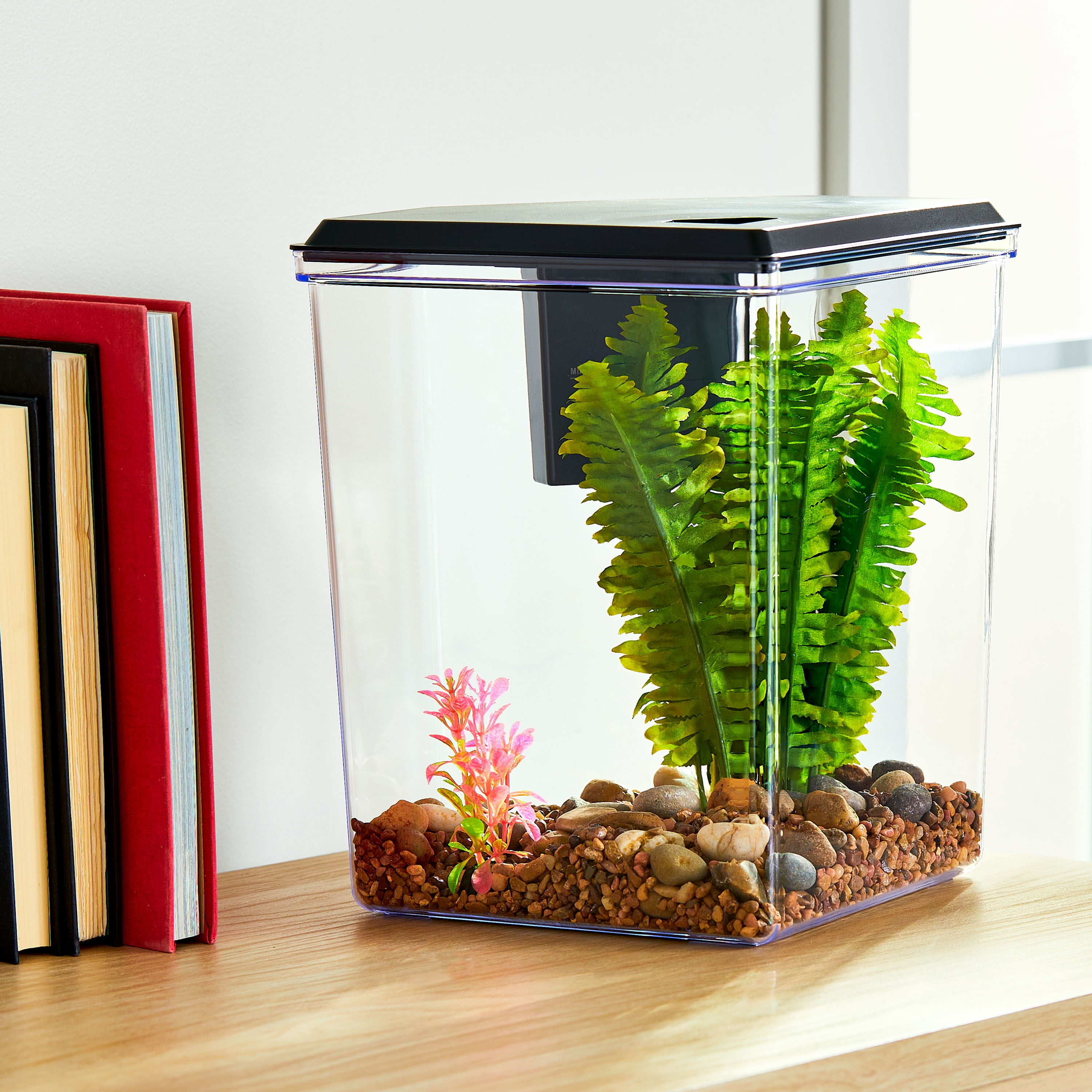 Aqua Culture 2.5 Gallon Black Aquarium Tank